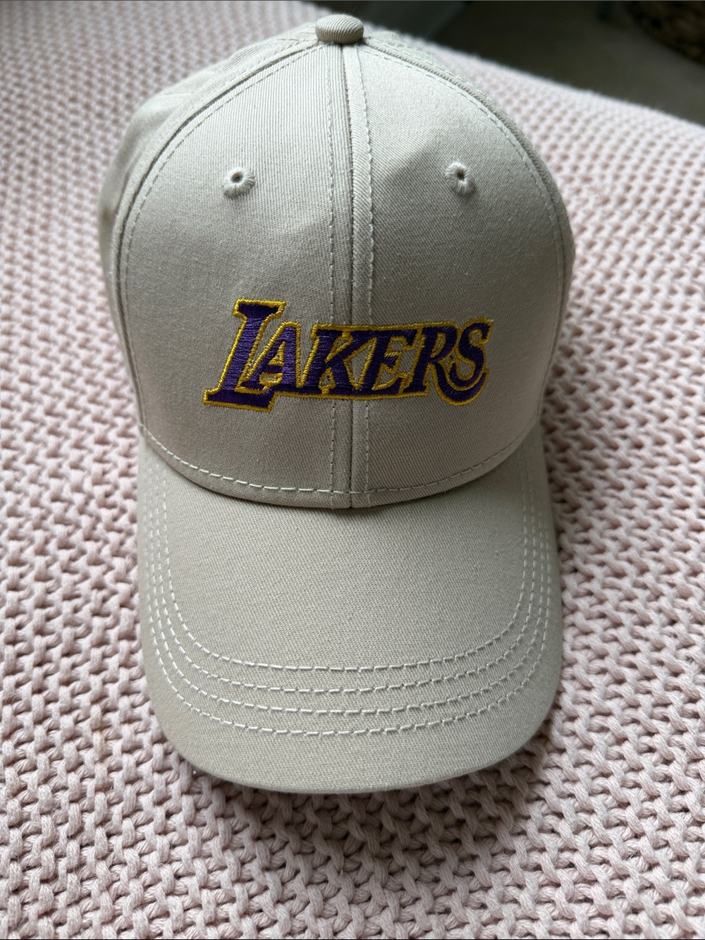 NBA Lakers Beige/Gold/Purple Baseball Cap